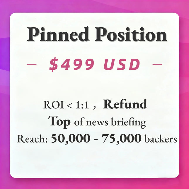 「Prime Exposure」Package — Ultimate Solution for Maximal Reach in Our High-Engagement Backer Community